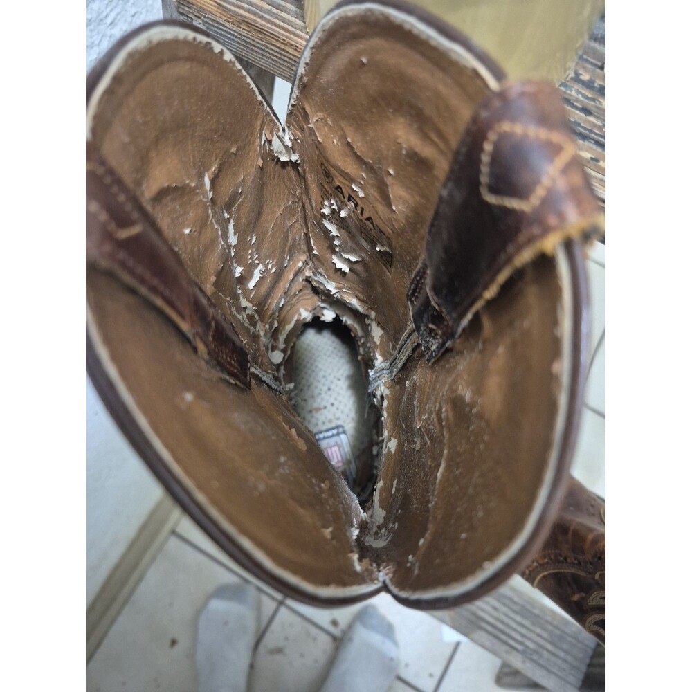 ARIAT WOMEN'S BOOTS 10005908 HERITAGE Western X Toe BROWN LEATHER SIZE 7.5B - Picture 3 of 11